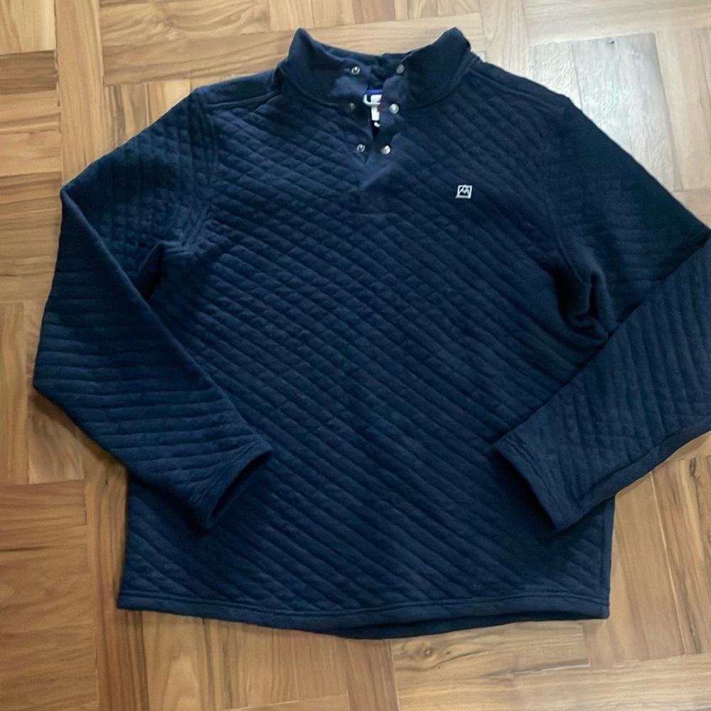 Avalanche pull over sz XL navy with snaps
